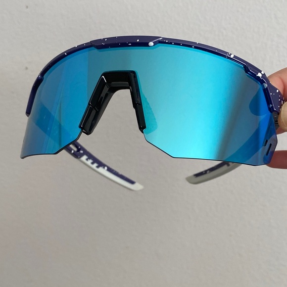 Accessories - One Mood Blue Reflective Sports Sunglasses